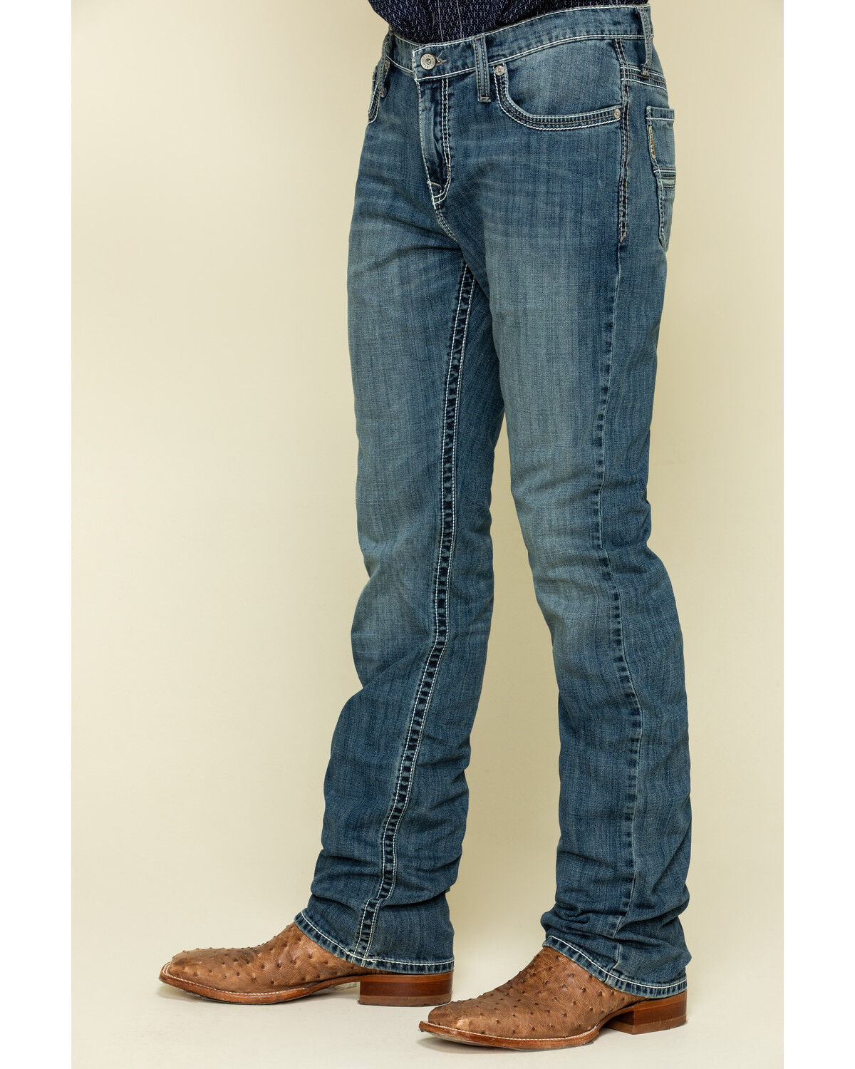 cinch men's ian mid rise slim fit bootcut jean
