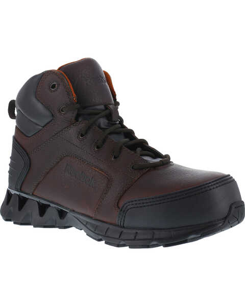 Image #1 - Reebok Men's Athletic 6" Work Shoes - Composite Toe, Brown, hi-res