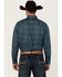 Image #4 - Cody James Men's Lasso Paisley Print Long Sleeve Button-Down Stretch Western Shirt - Tall, Blue, hi-res