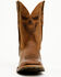 Image #4 - Double H Men's 11" Stockman Ice Roper Western Boots - Broad Square Toe, Chocolate, hi-res