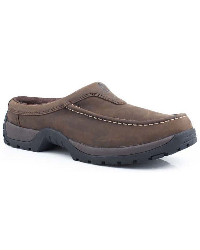 Roper Performance Lite Open Back Slip-On Casual Shoes, Tan, hi-res