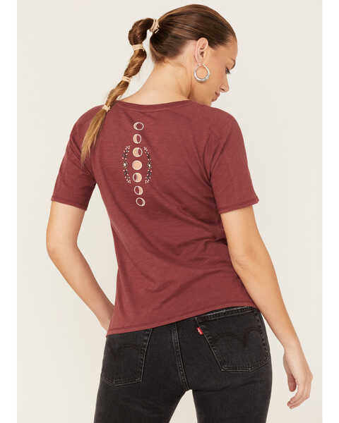 Image #4 - Shyanne Women's Celestial Snake Graphic Tee, Wine, hi-res