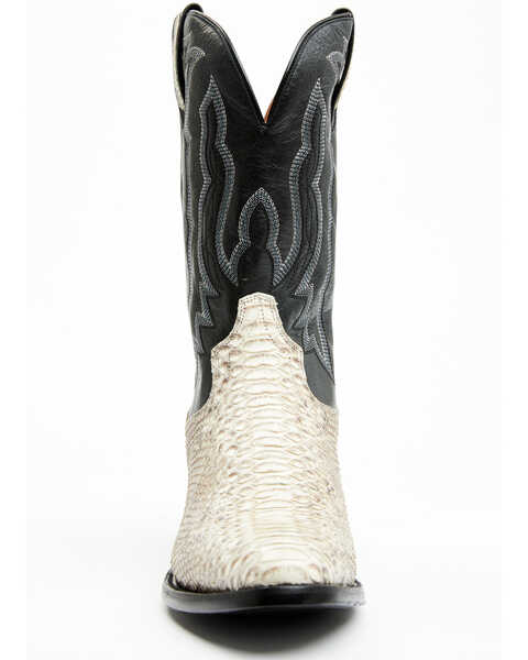 Image #4 - Dan Post Men's 12" Exotic Python Western Boots - Medium Toe , Natural, hi-res