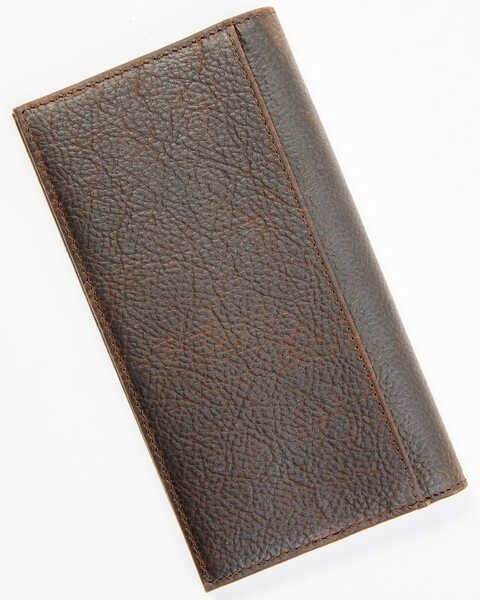 Cody James Men's Brown Don't Tread on Me Rodeo Leather Wallet, Dark Brown, hi-res