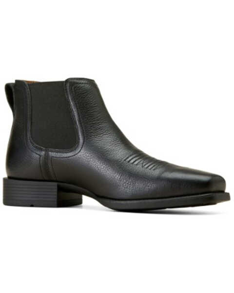 Image #1 - Ariat Men's Booker Ultra Chelsea Boots - Square Toe, Black, hi-res