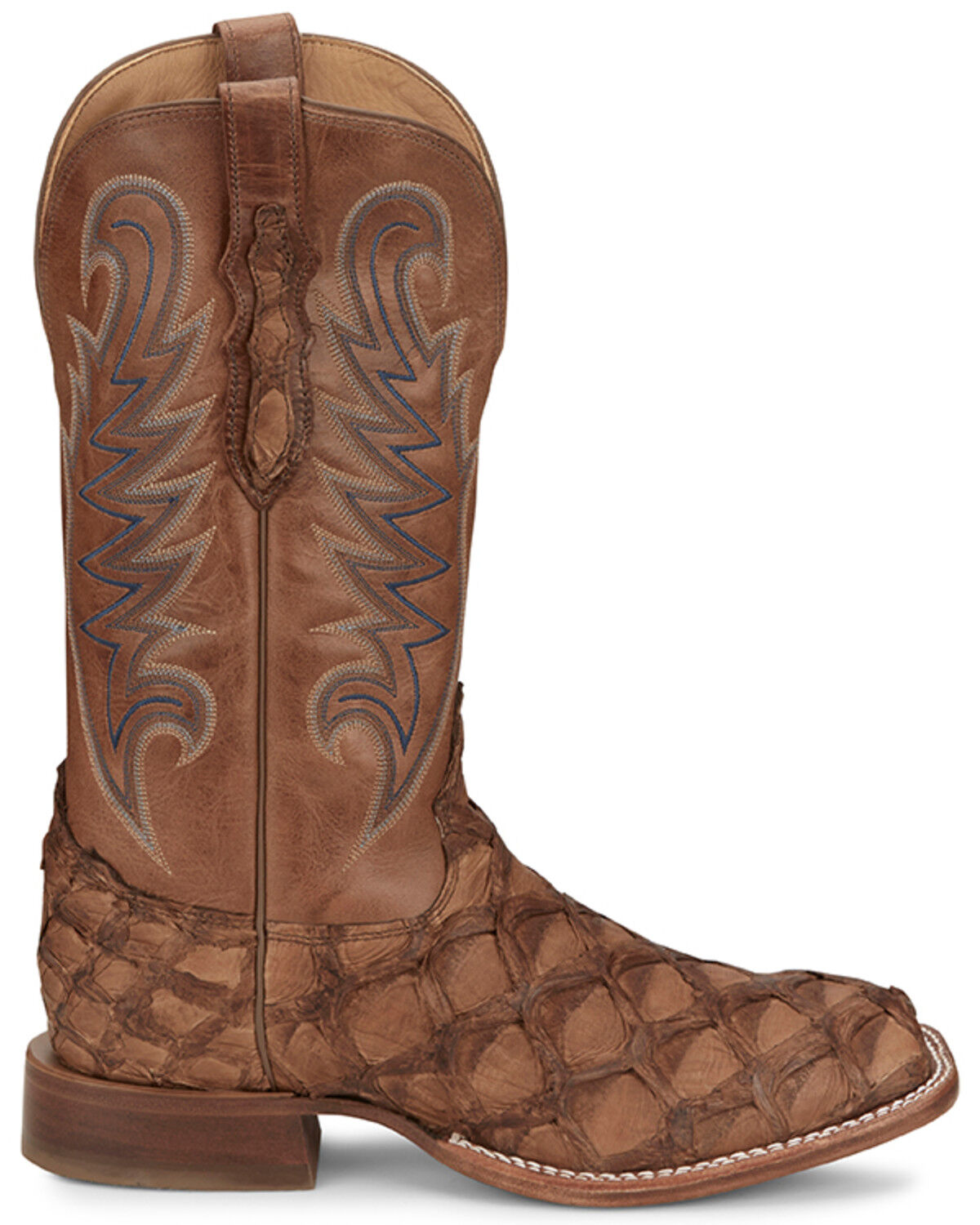 Image #2 - Tony Lama Men's Everett Exotic Pirarucu Western Boots - Broad Square Toe, , hi-res