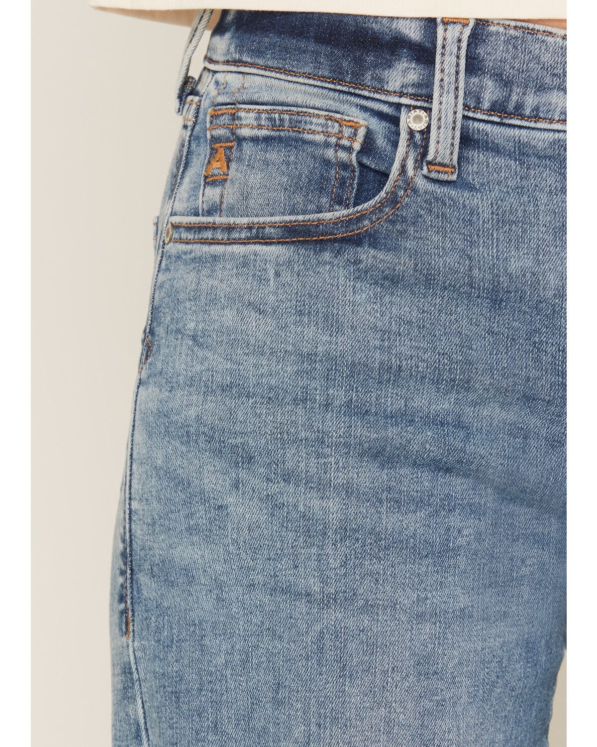 Image #2 - Ariat Women's Vilma Medium Wash Revel High Rise Wide Leg Ultrastretch Denim Jeans, Medium Wash, hi-res