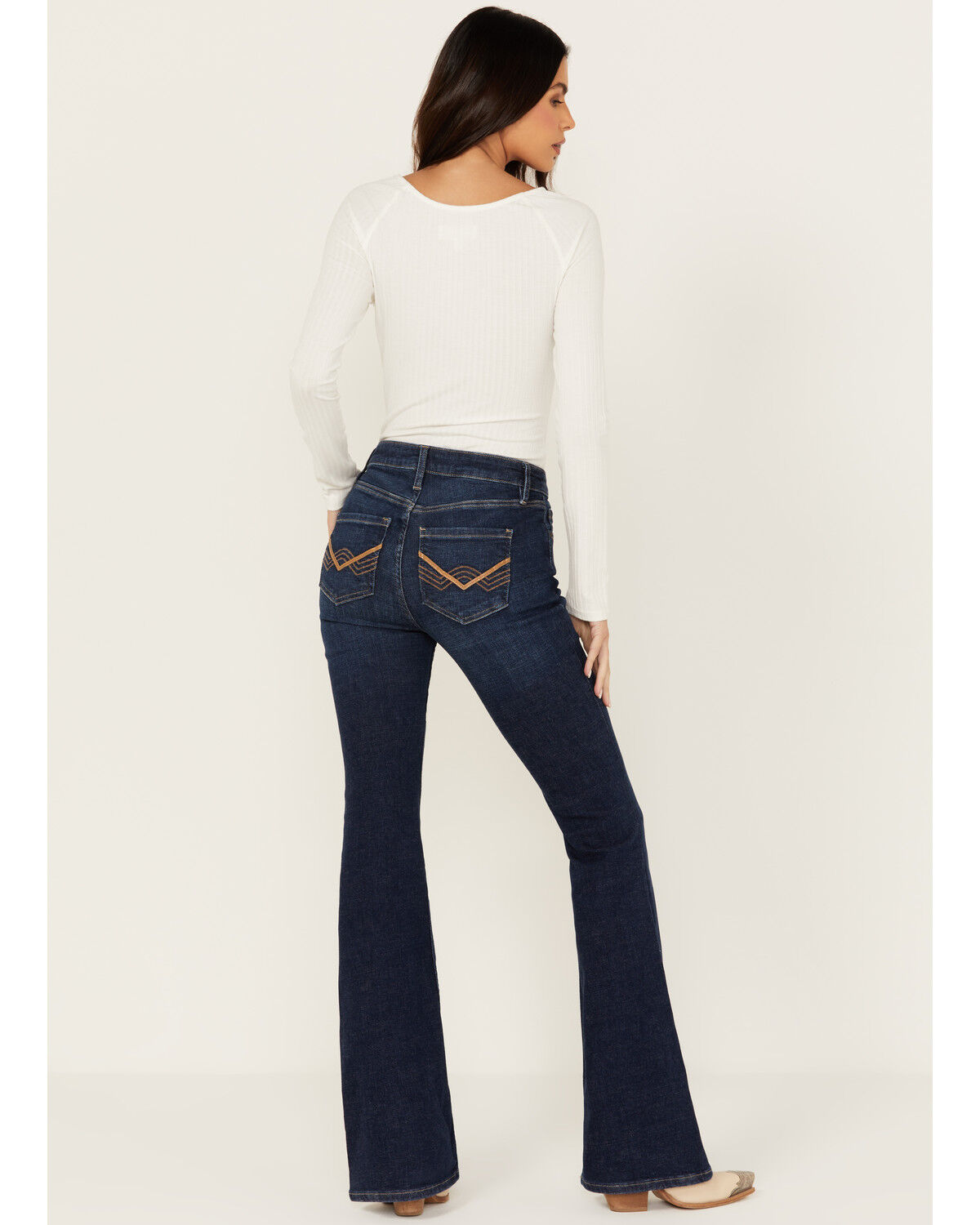 Image #3 - Idyllwind Women's Rebel Janie Dark Wash Mid Rise Bootcut Jeans, Dark Wash, hi-res