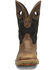Image #3 - Double H Men's Zenon Waterproof Western Work Boots - Composite Toe, Black/brown, hi-res
