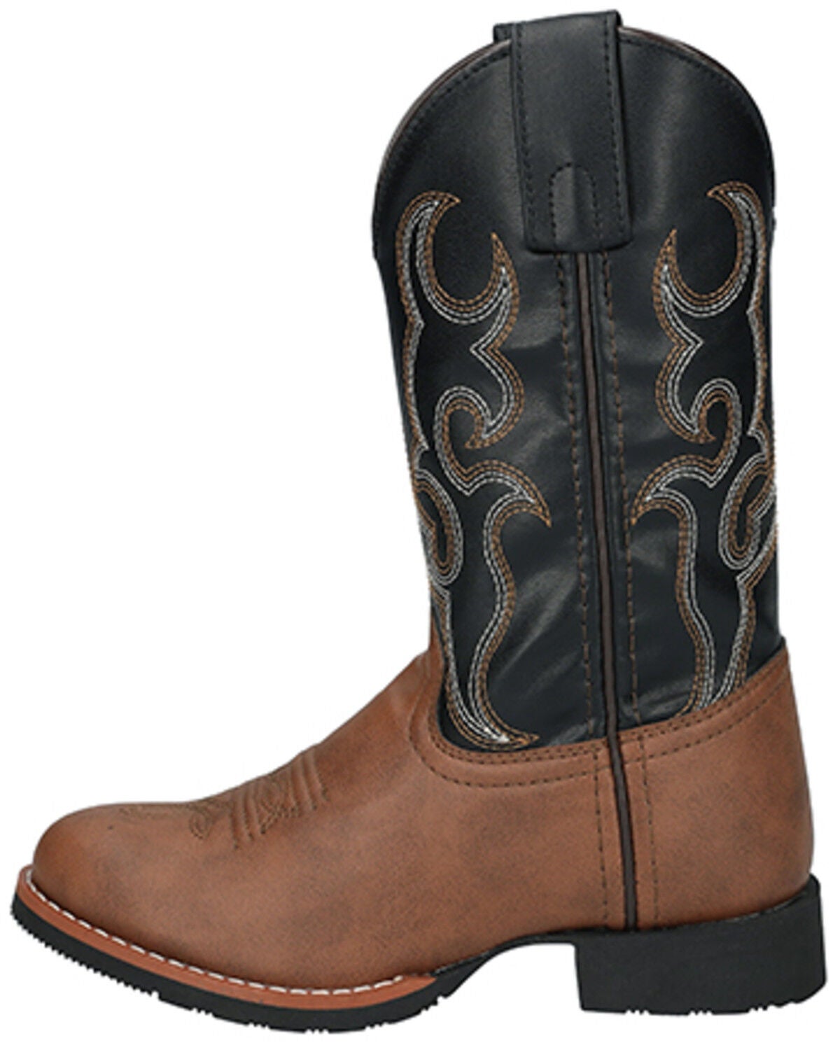 Image #3 - Smoky Mountain Little Boys' Mustang Western Boots - Round Toe, Brown, hi-res