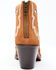Image #5 - Dan Post Women's Embroidered Inlay Suede Fashion Booties - Snip Toe, Tan, hi-res