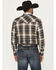 Image #4 - Ely Walker Men's Plaid Print Long Sleeve Pearl Snap Western Shirt - Big, Lt Brown, hi-res