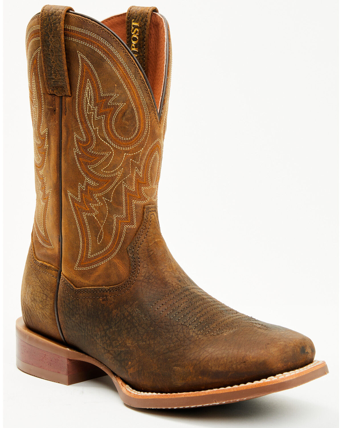 Image #1 - Dan Post Men's Brigston Western Boots - Broad Square Toe, Chocolate, hi-res
