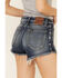 Lee Women's Vintage Dark Wash Cut-Off Shorts, Blue, hi-res