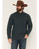 Image #1 - Dakota Grizzly Men's Major Solid Long Sleeve Button-Down Flannel Shirt, Dark Teal, hi-res