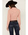 Image #4 - RANK 45® Women's Outdoor Vented Yoke Long Sleeve Riding Snap Western Shirt, Rust Copper, hi-res