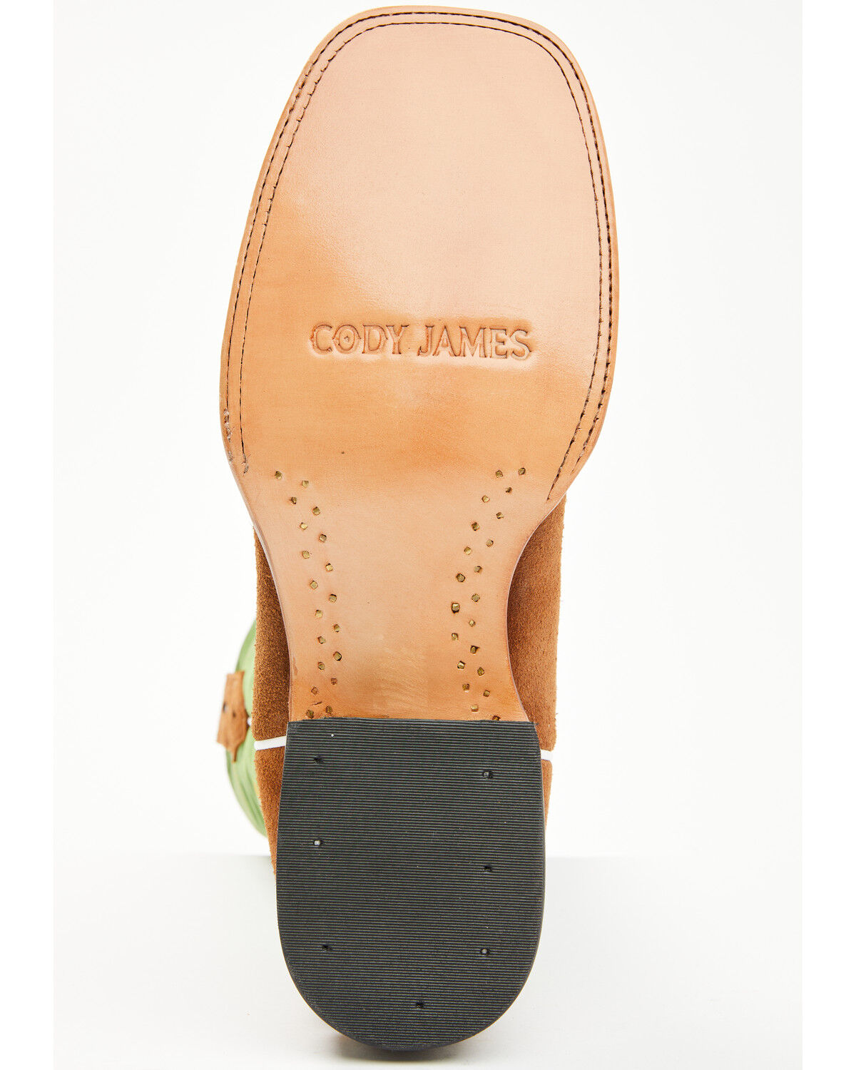 Image #7 - Cody James Men's Tomahawk Roughout Tall Western Boots - Broad Square Toe, Green, hi-res