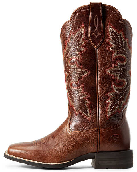 Image #2 - Ariat Women's Breakout Rustic Western Performance Boots - Broad Square Toe, Brown, hi-res