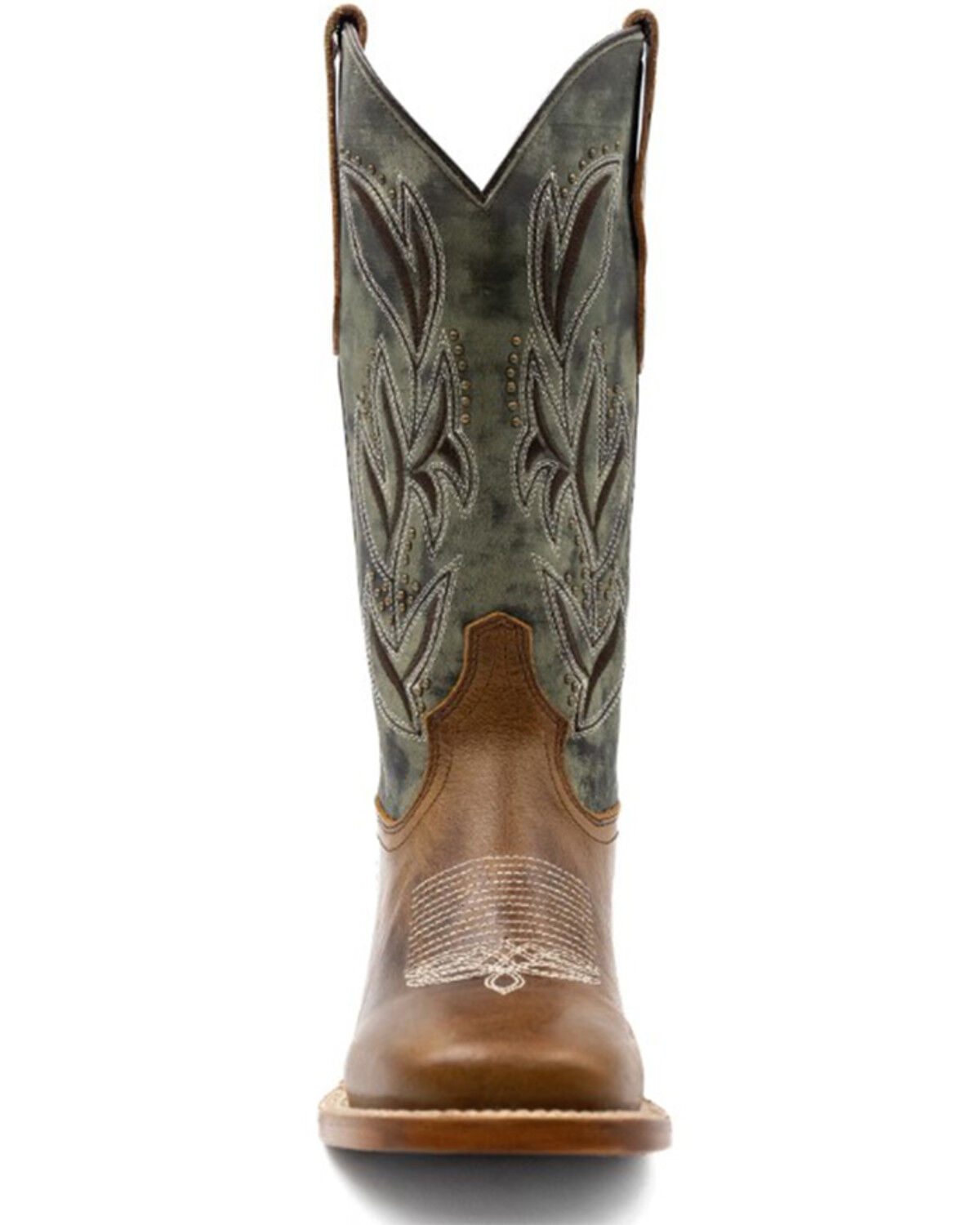 Image #4 - Ferrini Women's Maggie Western Boots - Broad Square Toe, Brown, hi-res