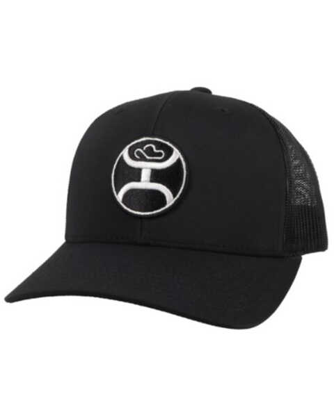 Hooey Men's Primo Logo Trucker Cap , Black, hi-res