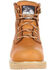 Georgia Boot Men's 6" Barracuda Gold Wedge Work Boots - Steel Toe , Brown, hi-res