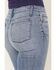 Image #4 - Haddad Women's Vintage Medium Wash Bella Trouser Flare Stretch Denim Jeans, Light Wash, hi-res