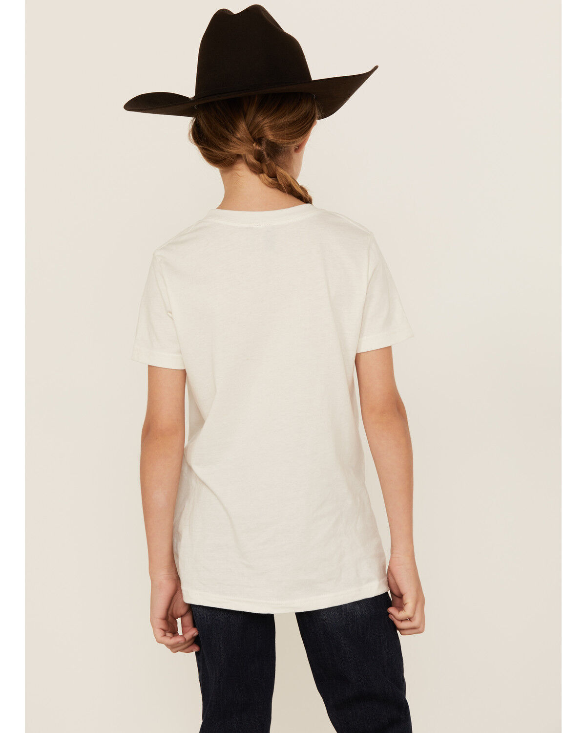Image #4 - Ali Dee Girls' Wild West Short Sleeve Graphic Tee, Cream, hi-res