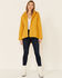 Outback Trading Co. Women's Solid Mustard Brookside Hooded Zip-Front Rain Jacket , Mustard, hi-res