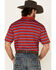 Image #4 - Wrangler 20X Men's Striped Short Sleeve Performance Polo Shirt , Red, hi-res