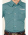 Image #3 - Wrangler Boys' Logo Sleeve Printed Long Sleeve Snap Western Shirt, Turquoise, hi-res