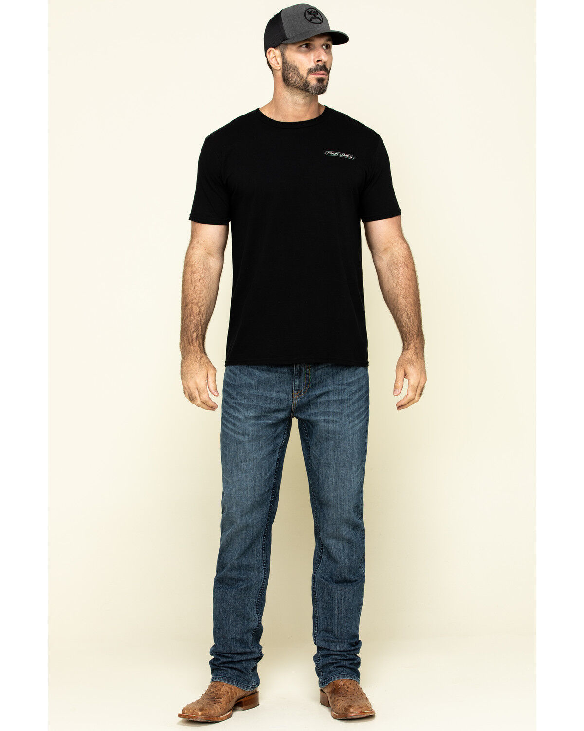 Image #6 - Cody James Men's Equalizer Medium Wash Slim Straight Stretch Denim Jeans - Tall, Blue, hi-res