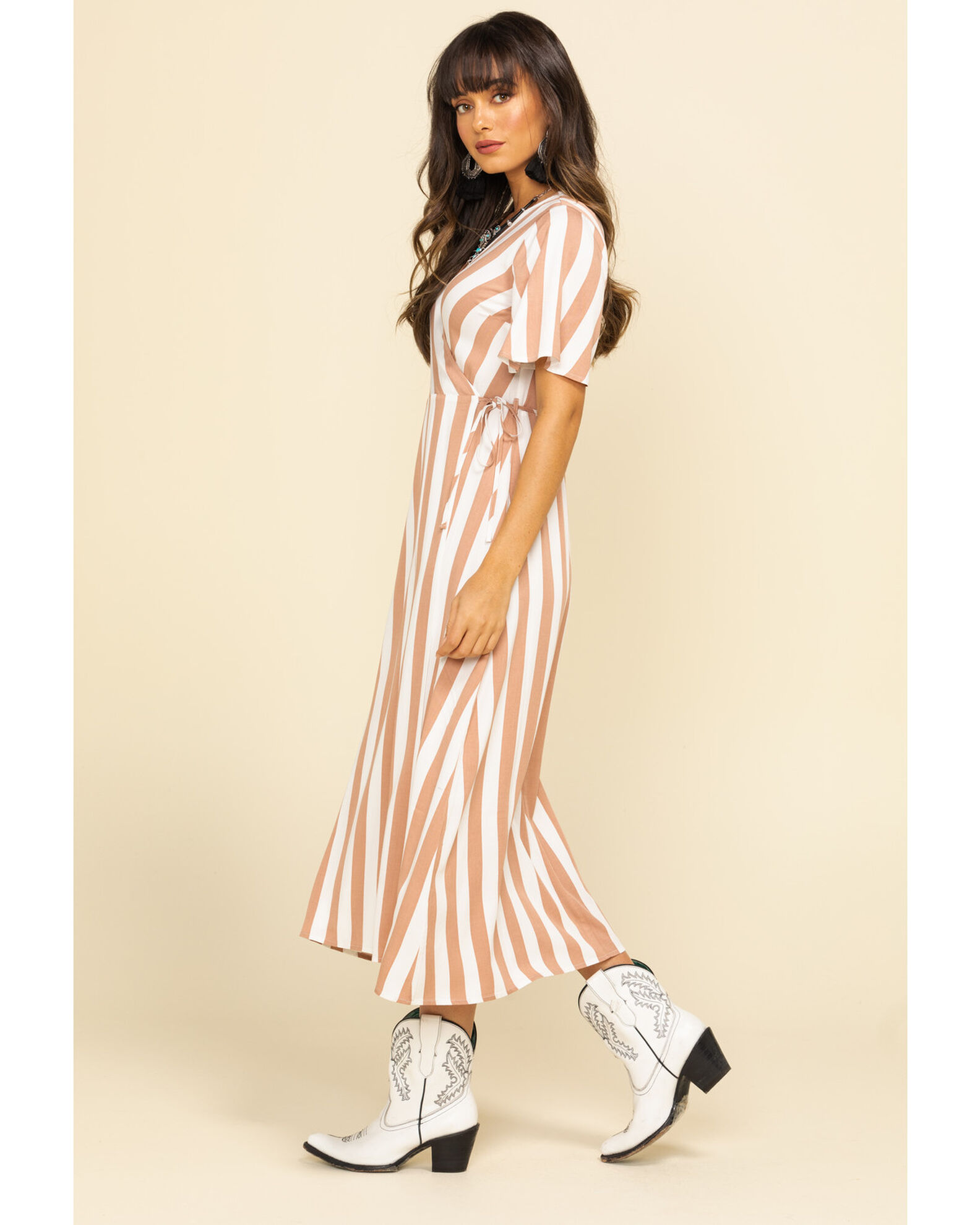 Image #6 - Rag Poets Women's Baja Beach Maxi Dress, Pink, hi-res