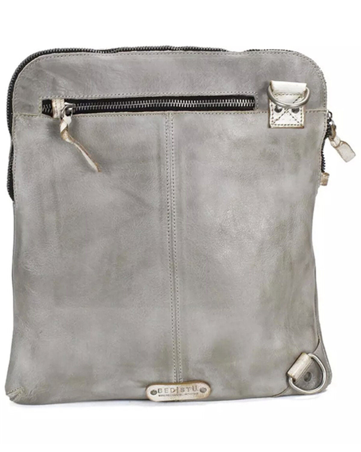 Image #2 - Bed Stu Women's Aiken Square Crossbody, Grey, hi-res