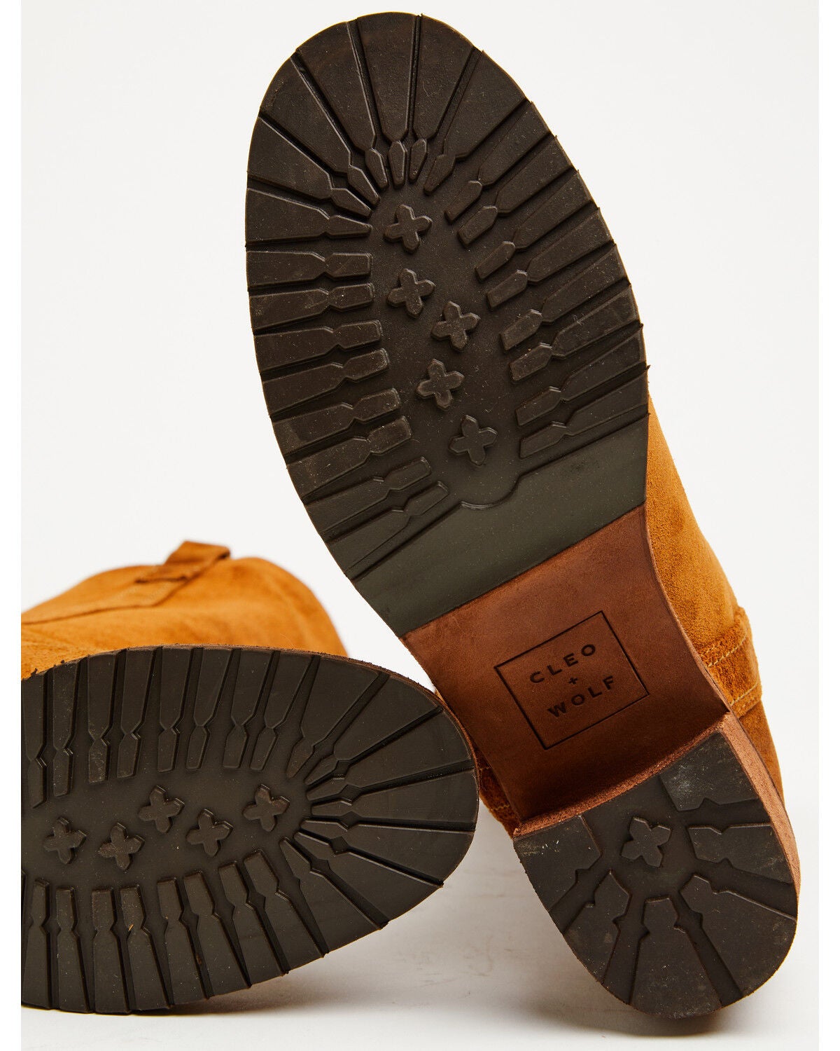 Image #6 - Cleo + Wolf Women's Scout Suede Fashion Boots - Round Toe, Cognac, hi-res