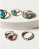 Image #3 - Idyllwind Women's Killean Silver & Turquoise 5-Piece Ring Set, Silver, hi-res
