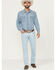 Image #1 - Cody James Men's Camino Light Wash Slim Straight Stretch Denim Jeans, Light Wash, hi-res