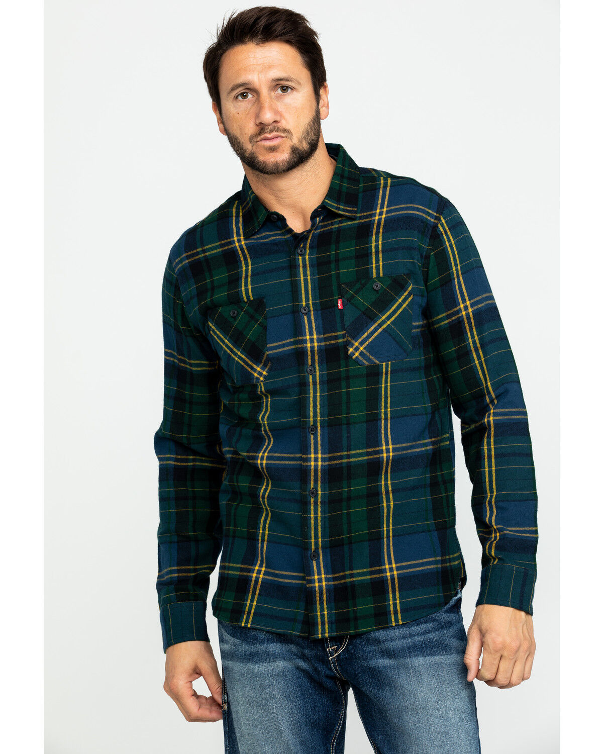 levi's green flannel