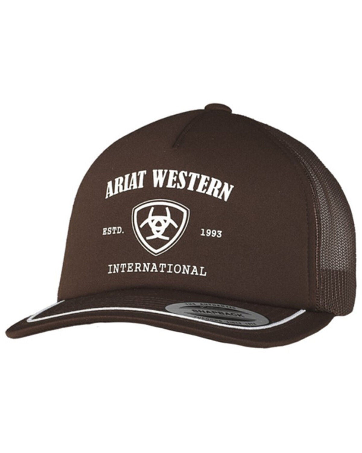 Ariat Men's Foam Ball Cap, Brown, hi-res