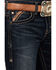 Image #2 - Ariat Men's M8 Dark Wash Modern Slim Stretch Denim Jeans, Dark Wash, hi-res