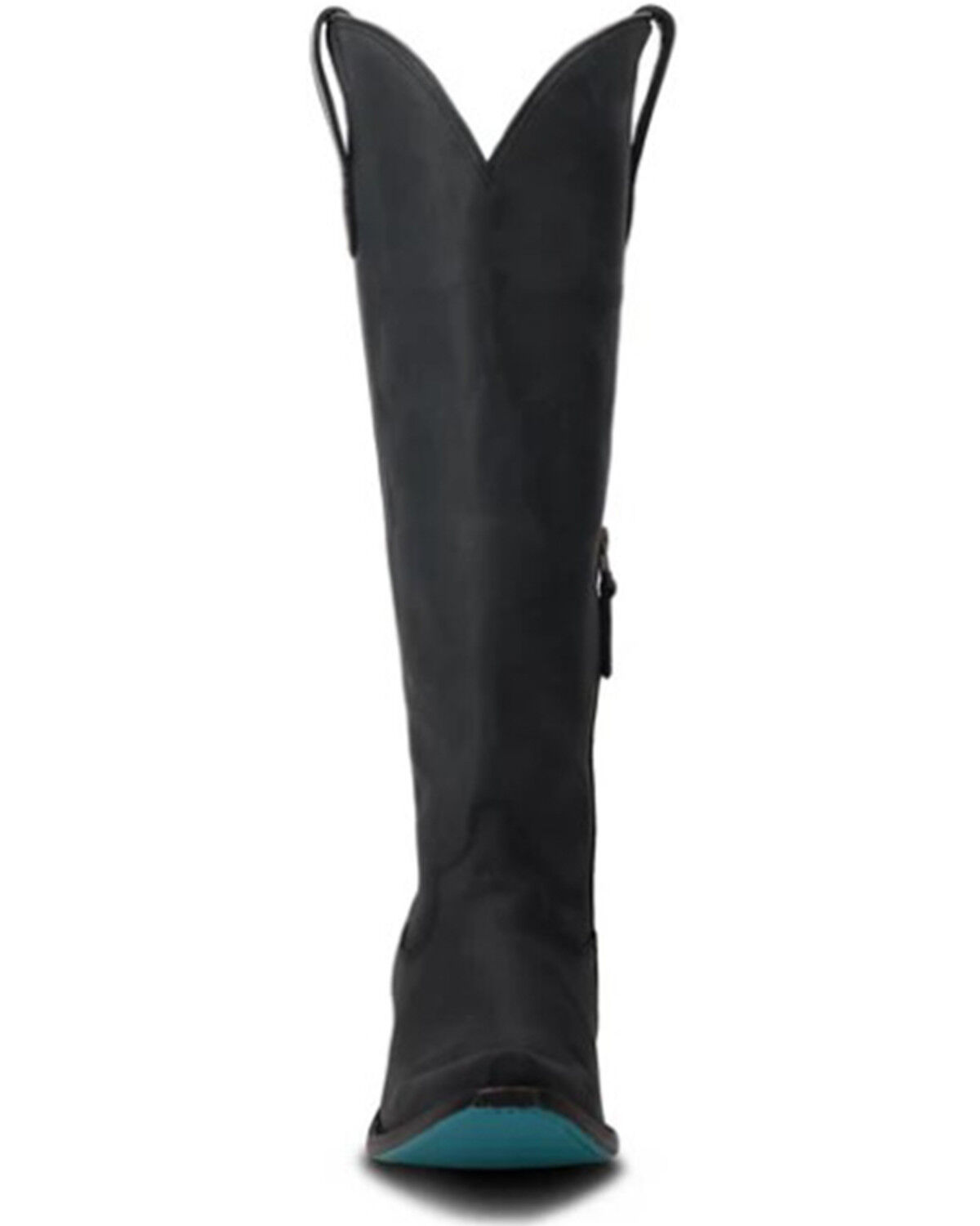 Image #4 - Lane Women's Olivia Jane Knee High Corset Western Boots - Snip Toe, Black, hi-res