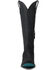 Image #4 - Lane Women's Olivia Jane Knee High Corset Western Boots - Snip Toe, Black, hi-res