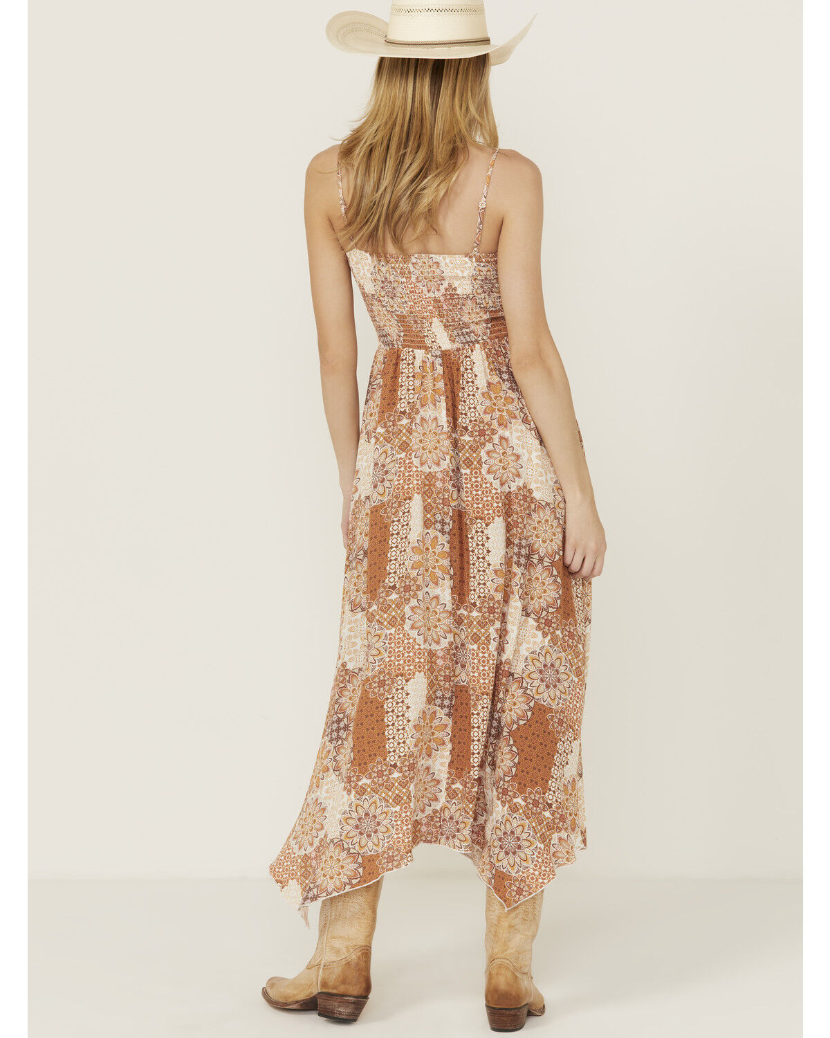 Image #4 - Wild Moss Women's Printed Midi Dress, Multi, hi-res