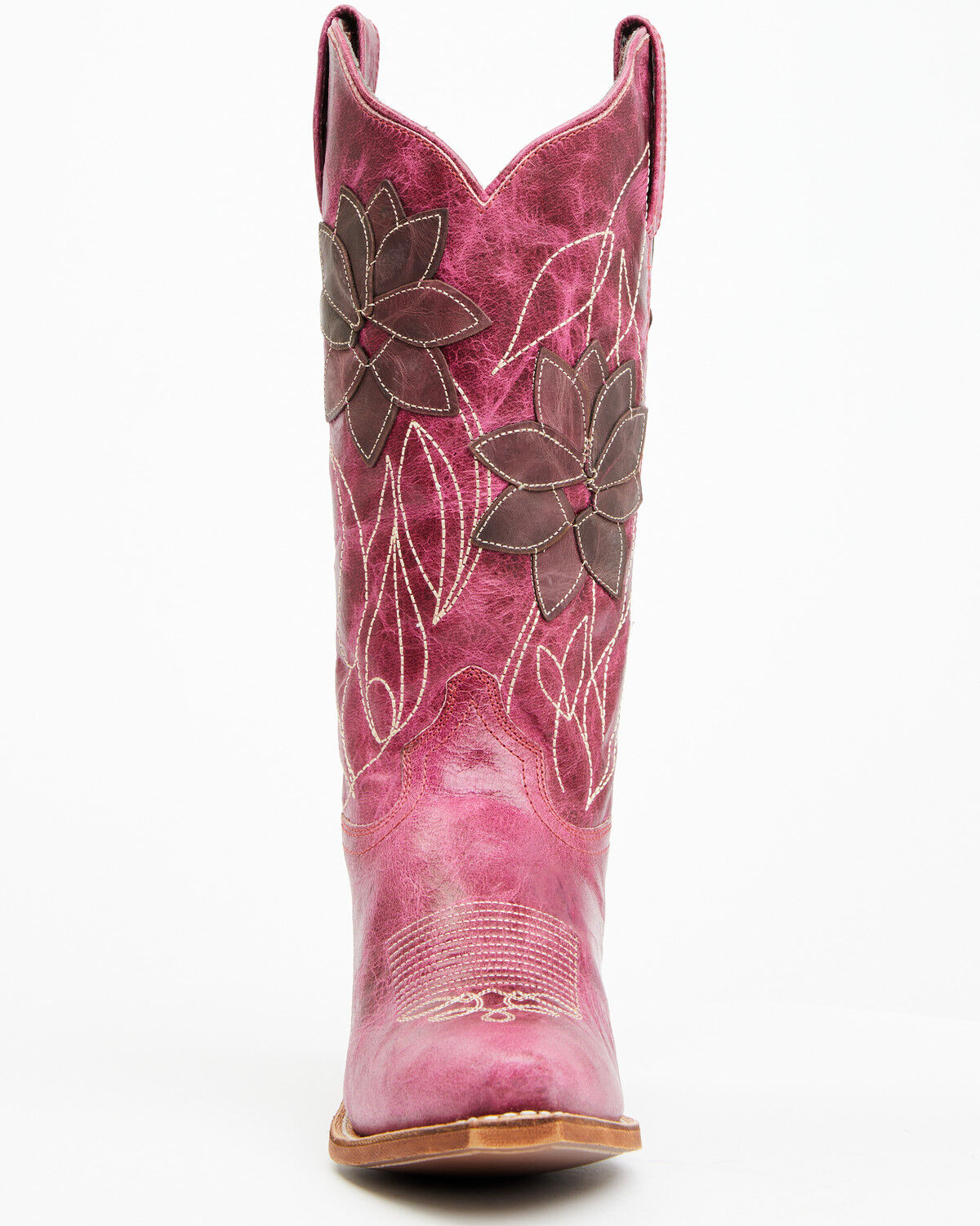 Image #4 - Laredo Women's Paislee Western Boots - Snip Toe, Pink, hi-res
