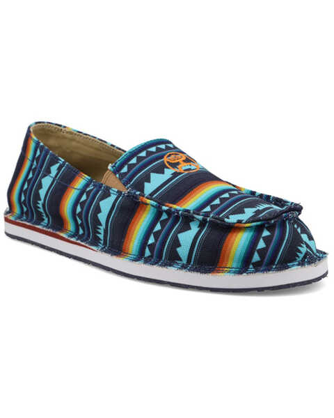 Hooey by Twisted X Slip-On Shoes - Moc Toe , Blue, hi-res
