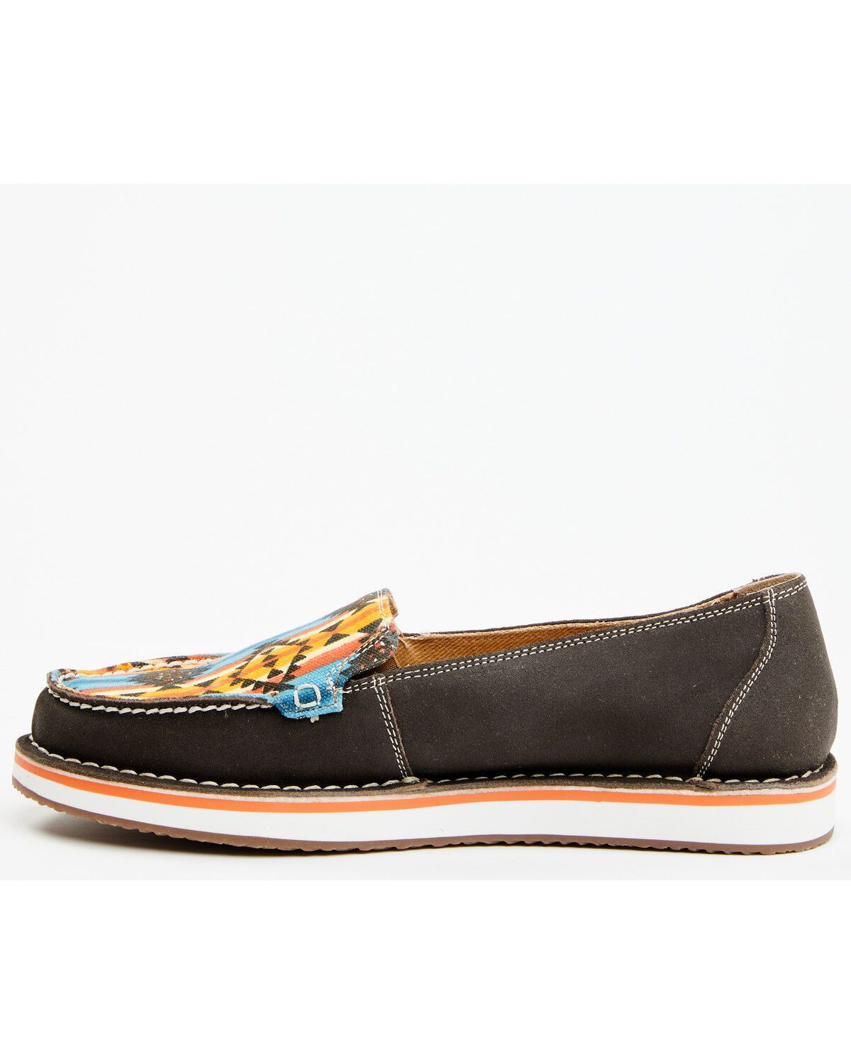 Image #3 - Myra Bag Women's Laguna Southwestern Print Slip-On Sneakers - Moc Toe, Brown, hi-res