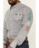 Image #3 - Wrangler Men's Mexico Flag Logo Geo Print Long Sleeve Button-Down Western Shirt - Tall, Grey, hi-res