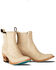 Image #1 - Lane Women's Western Chelsea Booties - Round Toe, Ivory, hi-res