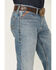 Image #2 - Ariat Men's M4 Corralitos Louis Light Wash Relaxed Bootcut Rigid Denim Jeans - Big, Light Wash, hi-res