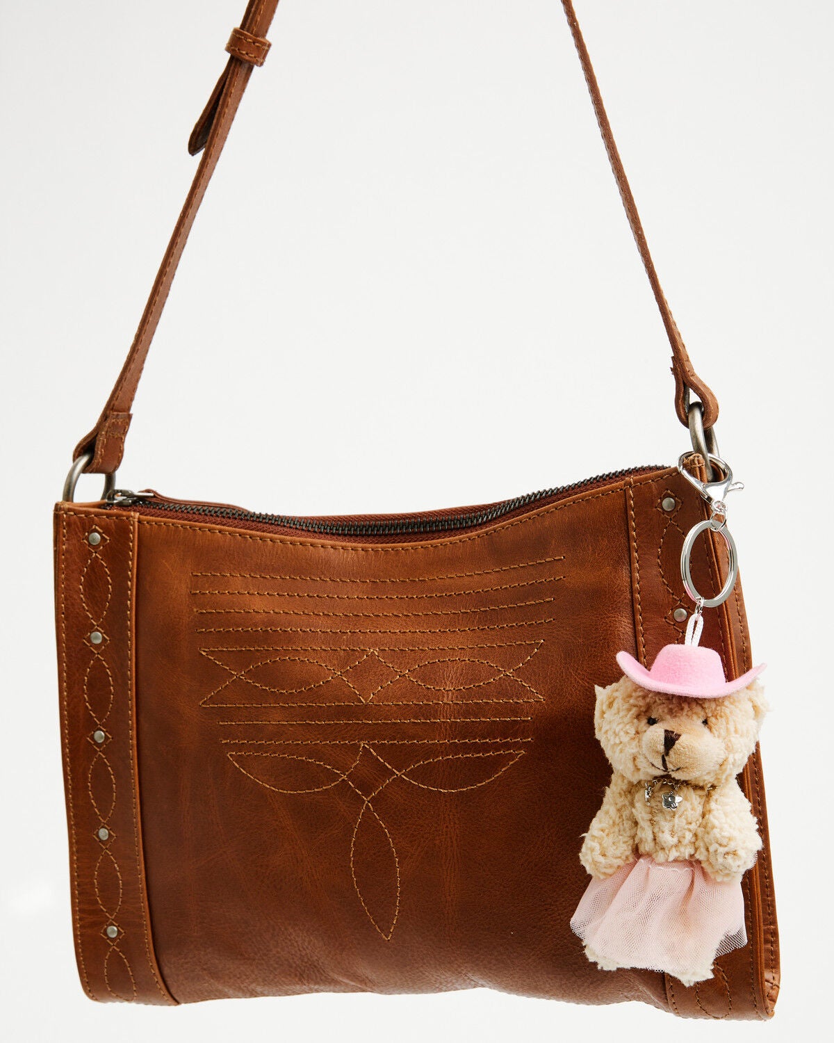 Image #1 - Shyanne Tutu Cowgirl Bear Bag Charm, Pink, hi-res