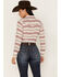 Image #4 - Ariat Women's R.E.A.L. Serape Jacquard Print Long Sleeve Snap Western Shirt, Rose, hi-res